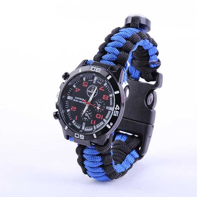 Edc Tactical Multi Outdoor Camping Survival Bracelet Watch Compass Rescue Rope-Younger - malls Store-A3-Bargain Bait Box