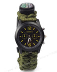 Edc.1991 Outdoor Camping Compass Watch Whistle Survival Gear Paracord Cutting-EDC.1991 Official Store-black-Bargain Bait Box