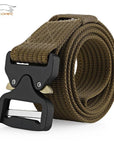 Edcgear Military Tactical Belt Mens Heavy Duty Army Combat Nylon Belts Strap-Monka Outdoor Store-Deep Brown-Bargain Bait Box