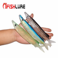 Eel Lure 21.5Cm 52G Soft Baits Deep Sea Big Anchovy Fishing Lure Pesca-Unrigged Plastic Swimbaits-A Fish Lure Wholesaler-Color1-Bargain Bait Box
