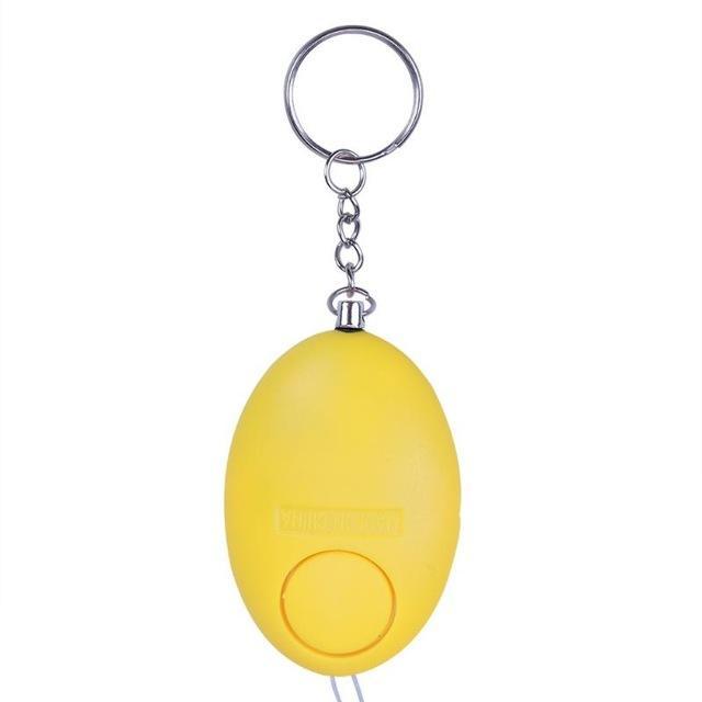 Egg Shaped Personal Alarm Key Chain Panic Rape Attack Safety Security Alarm-gigibaobao-Yellow-Bargain Bait Box
