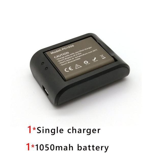 Eken Battery (Pg1050 Batteries ) + Dual Usb Charger For Sjcam Sj4000 Sj8000-Action Cameras-ZXTOP Store-charger and 1battery-Bargain Bait Box