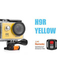 Eken H9 H9R Ultra Hd 4K Action Camera 30M Waterproof 2.0' Screen 1080P Sport-Action Cameras-China Bay Co., Ltd.-h9r yellow-SET1-Bargain Bait Box