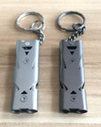 Emergency Survival Whistle Keychain For Hiking Camping Outdoor Sports Tools-EDC.1991 Official Store-Silver-Bargain Bait Box