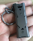 Emergency Survival Whistle Keychain For Hiking Camping Outdoor Sports Tools-EDC.1991 Official Store-Silver-Bargain Bait Box