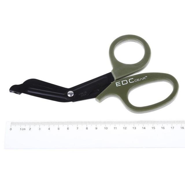 Emt Edc Gear Tactical Rescue Scissor Trauma Gauze Emergency First Aid Shears-on the trip Store-GREEN-Bargain Bait Box