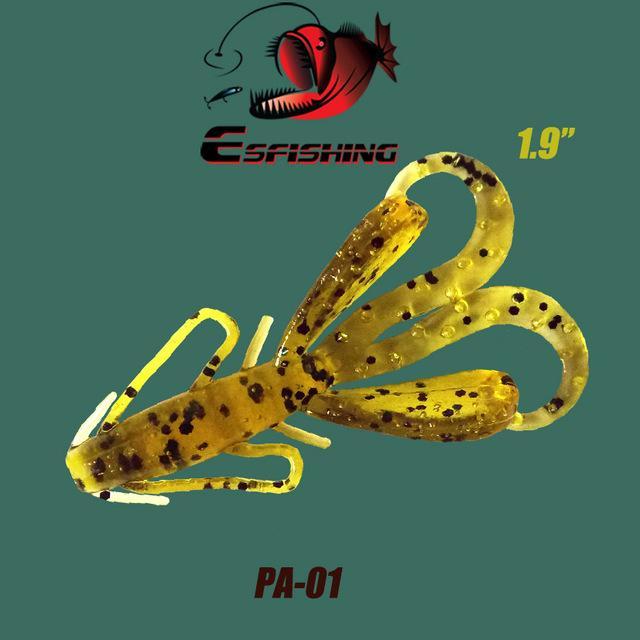 Esfishing Artificial Shrimp 10Pcs 4.8Cm/1.2G Hogy Hog 1.9&quot; Fishing Lures Soft-Esfishing Lure Store-PA01-Bargain Bait Box