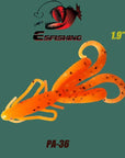 Esfishing Artificial Shrimp 10Pcs 4.8Cm/1.2G Hogy Hog 1.9" Fishing Lures Soft-Esfishing Lure Store-PA36-Bargain Bait Box