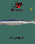 Esfishing Fishing Lure Soft Bait One Up Shad Easy Shiner 5" 4Pcs 12.5Cm/18.5G-Esfishing Lure Store-CA22DC-Bargain Bait Box