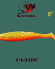 Esfishing Fishing Lure Soft Bait One Up Shad Easy Shiner 5" 4Pcs 12.5Cm/18.5G-Esfishing Lure Store-CA24DC-Bargain Bait Box