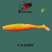 Esfishing Fishing Lure Soft Bait One Up Shad Easy Shiner 5" 4Pcs 12.5Cm/18.5G-Esfishing Lure Store-CA24DC-Bargain Bait Box