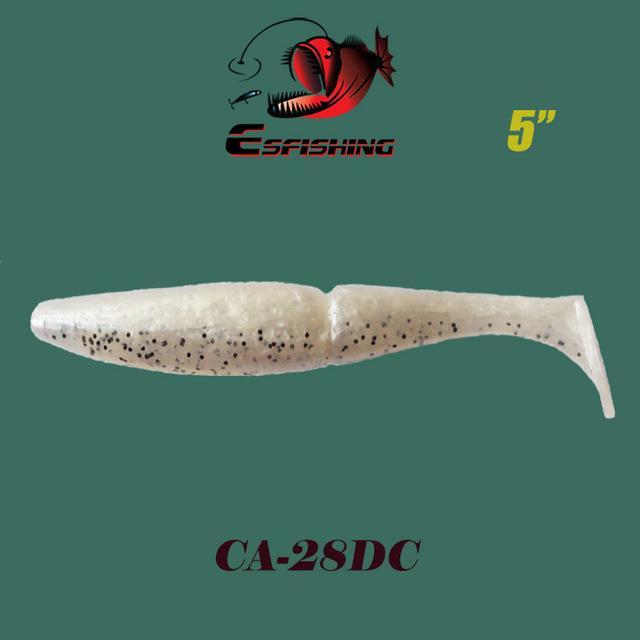 Esfishing Fishing Lure Soft Bait One Up Shad Easy Shiner 5" 4Pcs 12.5Cm/18.5G-Esfishing Lure Store-CA28DC-Bargain Bait Box