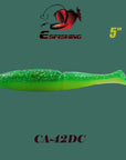Esfishing Fishing Lure Soft Bait One Up Shad Easy Shiner 5" 4Pcs 12.5Cm/18.5G-Esfishing Lure Store-CA42DC-Bargain Bait Box