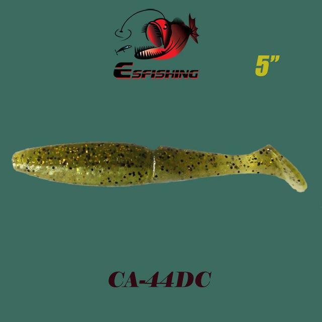 Esfishing Fishing Lure Soft Bait One Up Shad Easy Shiner 5&quot; 4Pcs 12.5Cm/18.5G-Esfishing Lure Store-CA44DC-Bargain Bait Box