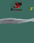 Esfishing Fishing Lure Soft Bait One Up Shad Easy Shiner 5" 4Pcs 12.5Cm/18.5G-Esfishing Lure Store-Color A-Bargain Bait Box