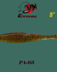 Esfishing Fishing Lure Soft Bait One Up Shad Easy Shiner 5" 4Pcs 12.5Cm/18.5G-Esfishing Lure Store-PA03-Bargain Bait Box