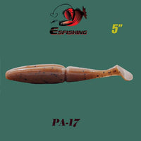 Esfishing Fishing Lure Soft Bait One Up Shad Easy Shiner 5" 4Pcs 12.5Cm/18.5G-Esfishing Lure Store-PA17-Bargain Bait Box