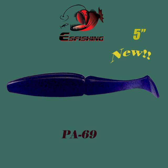 Esfishing Fishing Lure Soft Bait One Up Shad Easy Shiner 5&quot; 4Pcs 12.5Cm/18.5G-Esfishing Lure Store-PA69-Bargain Bait Box
