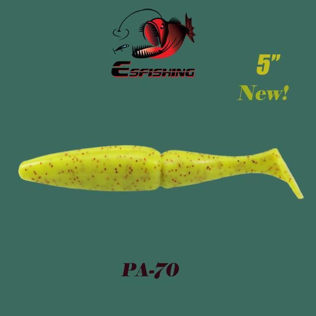 Esfishing Fishing Lure Soft Bait One Up Shad Easy Shiner 5&quot; 4Pcs 12.5Cm/18.5G-Esfishing Lure Store-PA70-Bargain Bait Box