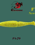 Esfishing Fishing Lure Soft Bait One Up Shad Easy Shiner 5" 4Pcs 12.5Cm/18.5G-Esfishing Lure Store-PA70-Bargain Bait Box