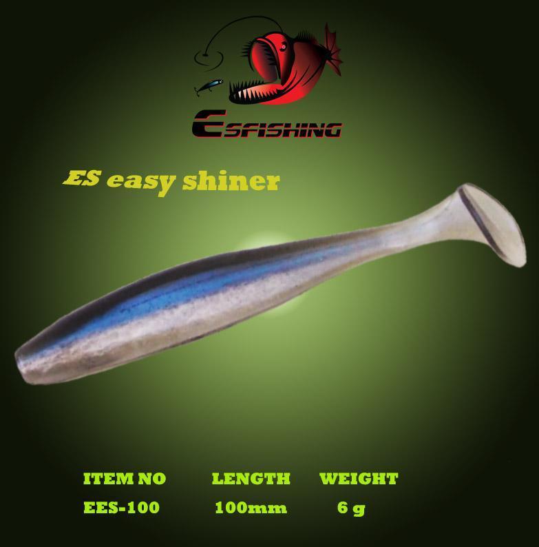 Esfishing Fishing Lure Soft Es Easy Shiner 4"6Pcs 10Cm/6G Crankbait Lure-Esfishing-CA28DC-Bargain Bait Box