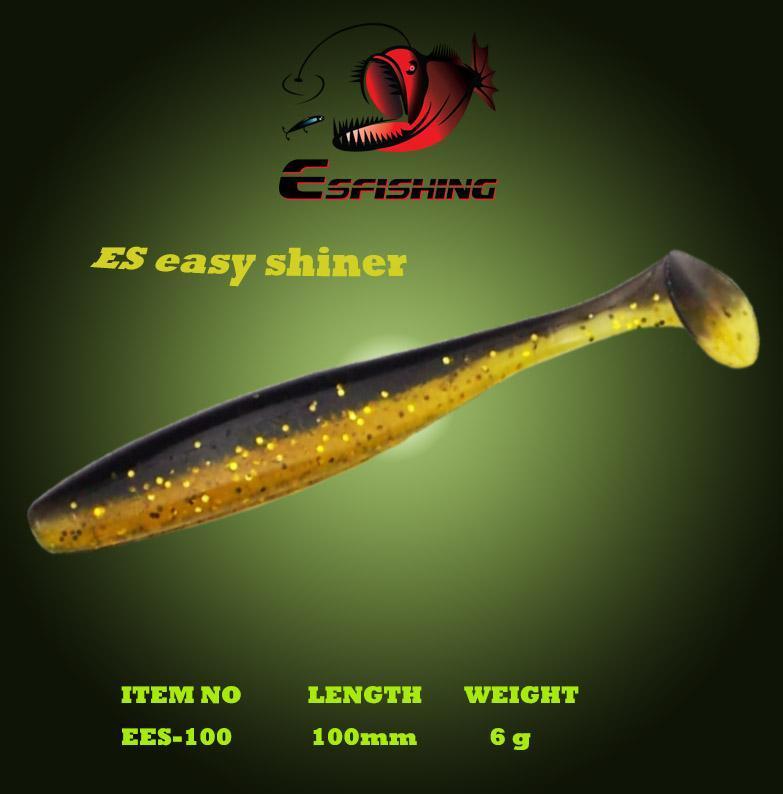 Esfishing Fishing Lure Soft Es Easy Shiner 4&quot;6Pcs 10Cm/6G Crankbait Lure-Esfishing-CA28DC-Bargain Bait Box
