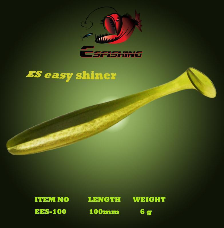 Esfishing Fishing Lure Soft Es Easy Shiner 4"6Pcs 10Cm/6G Crankbait Lure-Esfishing-CA28DC-Bargain Bait Box