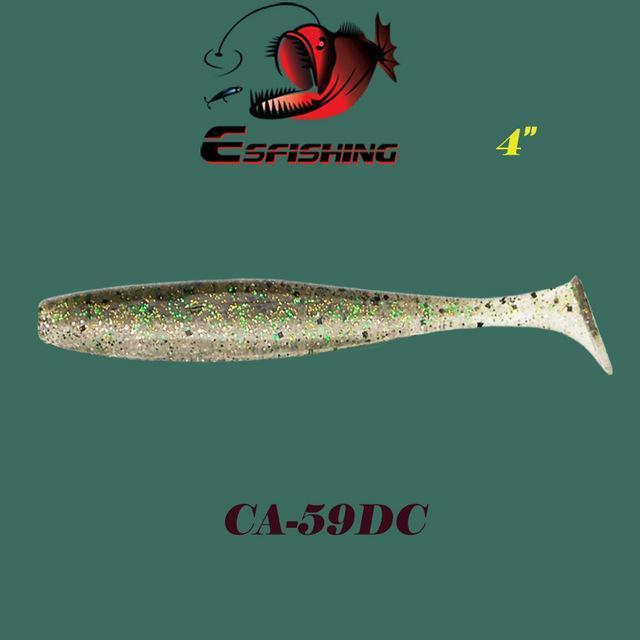 Esfishing Fishing Lure Soft Es Easy Shiner 4"6Pcs 10Cm/6G Crankbait Lure-Esfishing-CA59DC-Bargain Bait Box