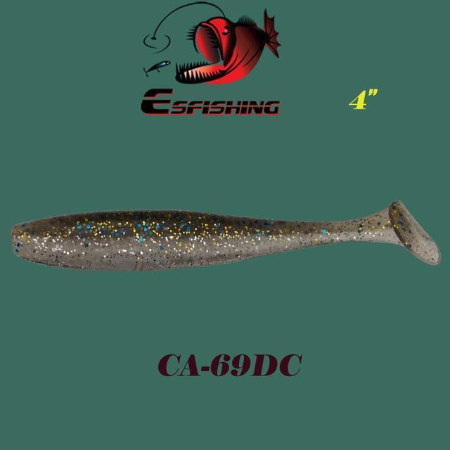 Esfishing Fishing Lure Soft Es Easy Shiner 4"6Pcs 10Cm/6G Crankbait Lure-Esfishing-CA69DC-Bargain Bait Box