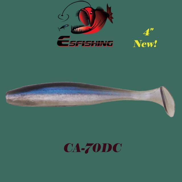 Esfishing Fishing Lure Soft Es Easy Shiner 4"6Pcs 10Cm/6G Crankbait Lure-Esfishing-CA70DC-Bargain Bait Box