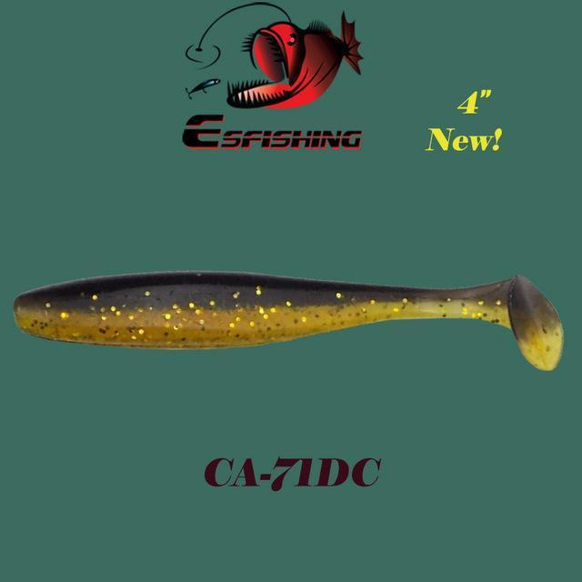 Esfishing Fishing Lure Soft Es Easy Shiner 4"6Pcs 10Cm/6G Crankbait Lure-Esfishing-CA71DC-Bargain Bait Box