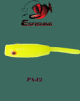 Esfishing Mon Shad 1.2" Fishing Lures Soft Silicone Bait Smell Ice Fishing 12Pcs-Esfishing Lure Store-PA43-Bargain Bait Box