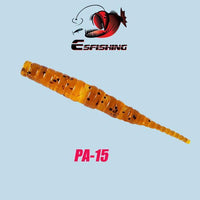 Esfishing Worm Ice Fishing Bait Soft Lure 20Pcs 4.2Cm/0.5G Polaris 1.7" Winter-Esfishing Lure Store-PA15-Bargain Bait Box