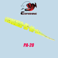 Esfishing Worm Ice Fishing Bait Soft Lure 20Pcs 4.2Cm/0.5G Polaris 1.7" Winter-Esfishing Lure Store-PA20-Bargain Bait Box