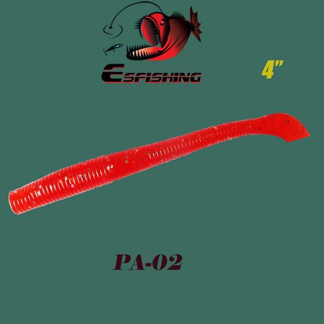 Esfishing Worms 10Pcs 10Cm/2.9G Fishing Lure Soft Cutty 4" Swimbait Lifelike-Esfishing Lure Store-PA02-Bargain Bait Box