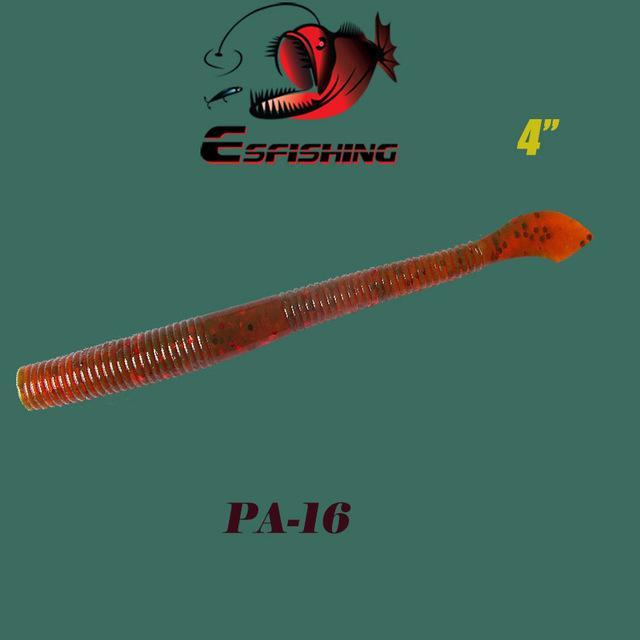 Esfishing Worms 10Pcs 10Cm/2.9G Fishing Lure Soft Cutty 4&quot; Swimbait Lifelike-Esfishing Lure Store-PA16-Bargain Bait Box