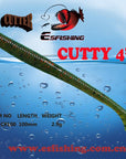 Esfishing Worms 10Pcs 10Cm/2.9G Fishing Lure Soft Cutty 4" Swimbait Lifelike-Esfishing Lure Store-PA43-Bargain Bait Box