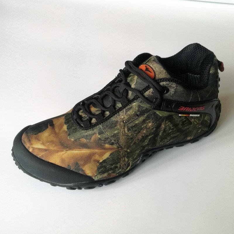 Est Men Hiking Shoes Waterproof Canvas Outdoor Shoes Anti-Skid Mountain Climbing-AliExpres High Quality Shoe Store-Khaki Yellow-6.5-Bargain Bait Box
