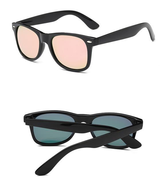 Eyecrafters Classic Vintage Mens Womens Polarized Sunglasses Uv400 Driving-Polarized Sunglasses-Bargain Bait Box-Bright Black Pink-Bargain Bait Box