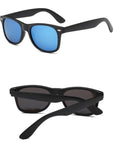 Eyecrafters Classic Vintage Mens Womens Polarized Sunglasses Uv400 Driving-Polarized Sunglasses-Bargain Bait Box-Matte Black Blue-Bargain Bait Box