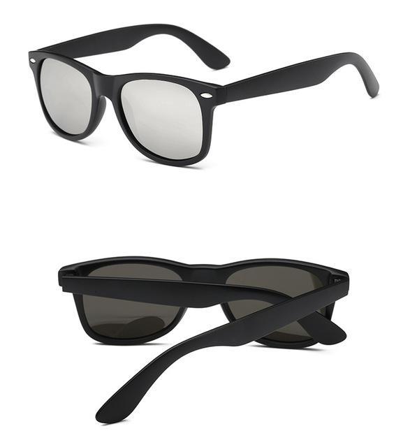 Eyecrafters Classic Vintage Mens Womens Polarized Sunglasses Uv400 Driving-Polarized Sunglasses-Bargain Bait Box-Matte Black Silver-Bargain Bait Box