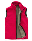 Facecozy Men Autumn Outdoor Sports Fleece Vest Winter Male Front Zipper-Facecozy Official Store-Men red-M-Bargain Bait Box