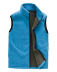 Facecozy Men Autumn Outdoor Sports Fleece Vest Winter Male Front Zipper-Facecozy Official Store-Men Sky Blue-M-Bargain Bait Box