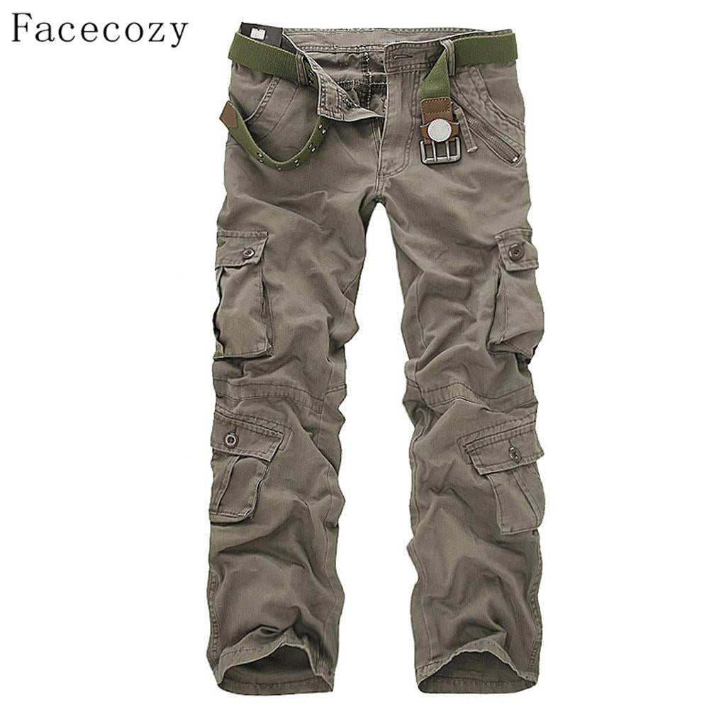 Facecozy Men Autumn Tactical Military Sports Pant Male Outdoor Multi-Pockets-Facecozy Official Store-black-29-Bargain Bait Box