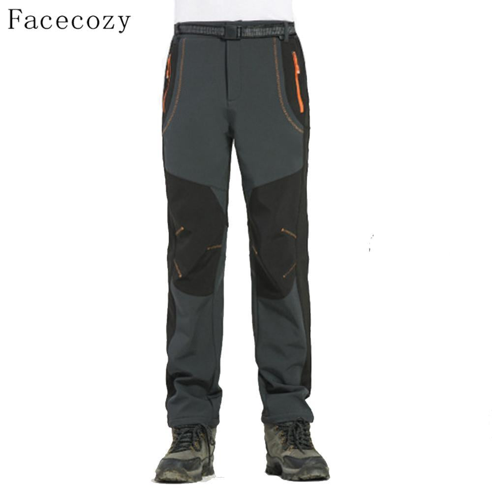 Facecozy Men Hiking & Camping Pants Male Winter Fleece Outdoor Fishing-Facecozy Official Store-men army green-Asian Size S-Bargain Bait Box