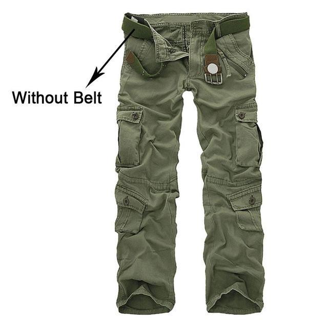 Facecozy Men Military Tactical Pants Multi-Pocket Field Training Camouflage-Facecozy Official Store-grass Army Green-33-Bargain Bait Box