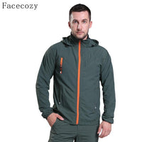 Facecozy Men Summer Outdoor Camping Jacket Quick Dry Fishing Clothes-Facecozy Official Store-men army green-XXS-Bargain Bait Box