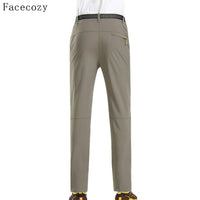 Facecozy Men Summer Outdoor Hiking Pants Quick Dry Camping Trousers Breathable-Facecozy Official Store-men khaki-M-Bargain Bait Box