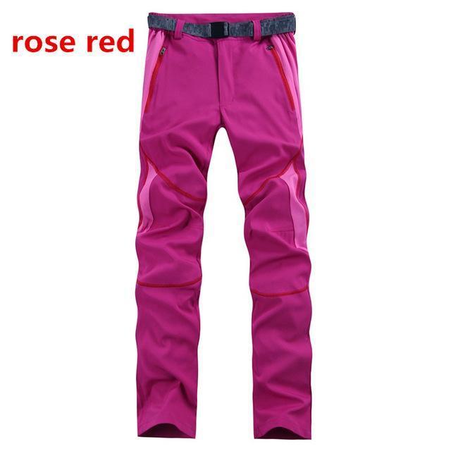 Facecozy Women Outdoor Summer Pants Female Hiking&Trekking Sports-Facecozy Official Store-rose red-S-Bargain Bait Box