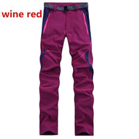 Facecozy Women Outdoor Summer Pants Female Hiking&Trekking Sports-Facecozy Official Store-wine red-S-Bargain Bait Box